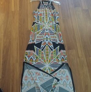 MKS multicolor maxi dress